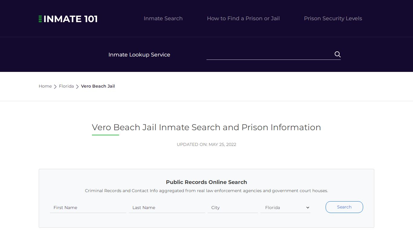 Vero Beach Jail Inmate Search, Visitation, Phone no ...